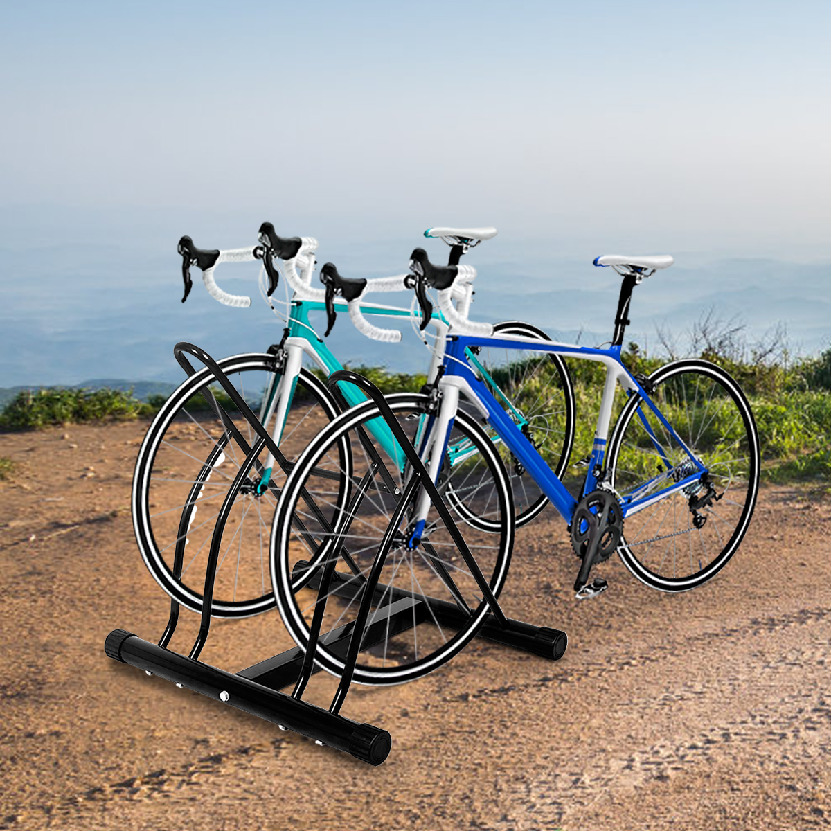 fietsenrek vloerstandaard fietsenrek voor 2 fietsen meervoudige standaard display standaard fietshou