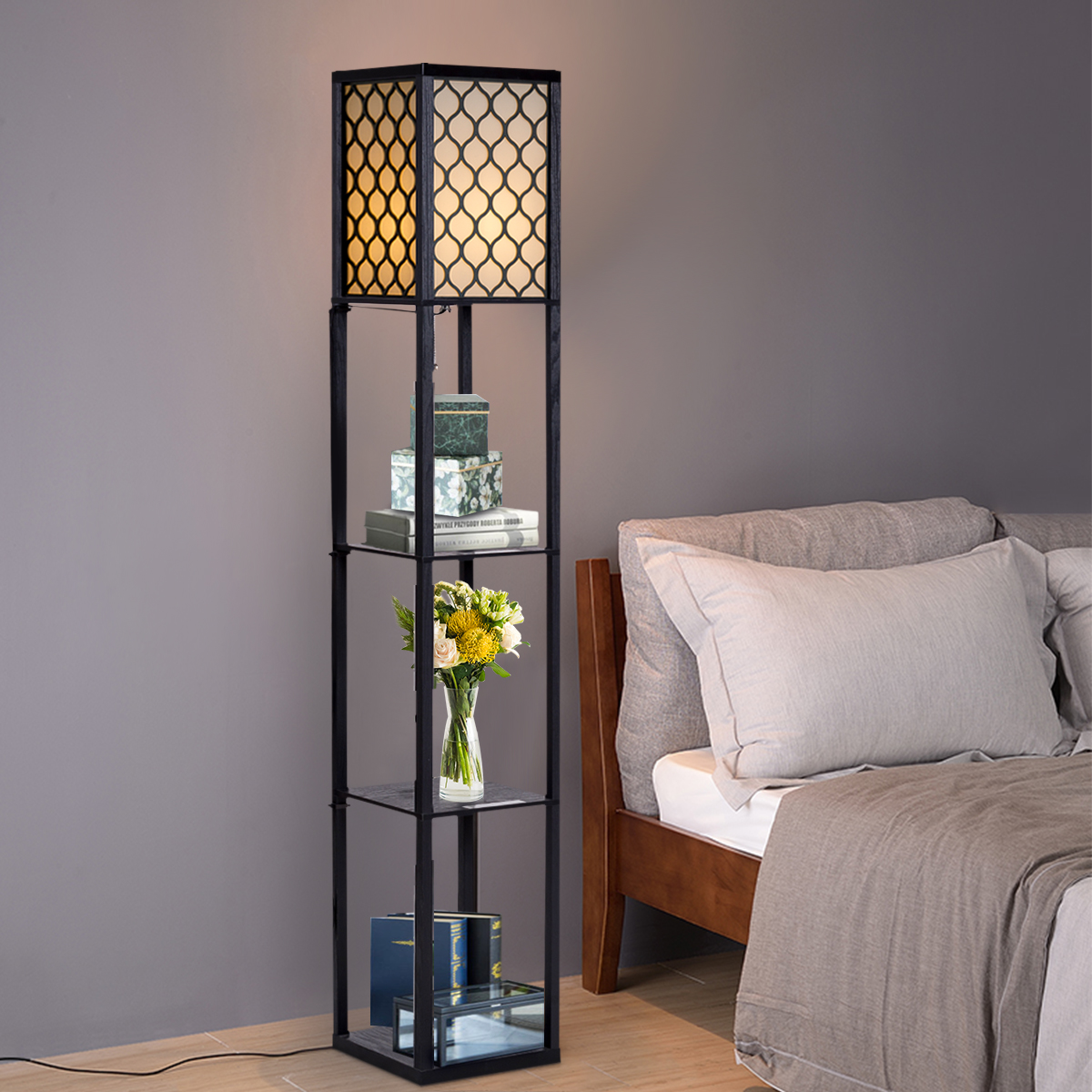 Vloerlamp Plank Moderne Binnenverlichting met 3-Level Vloerlamp 160 x 26 x 26 cm
