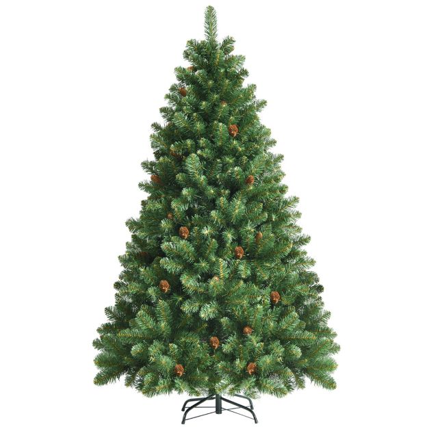 Missionaris krokodil Marxisme 180cm Kunstkerstboom Opvouwbare Kerstboom Groen - Costway