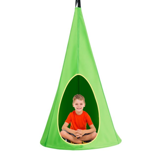 Onafhankelijk Eigenlijk zijde Kids Hanggrot Hangstoel Opknoping Tent Hanggrot Hangstoel Kids Fly Swing  80x80x140cm Groen - Costway