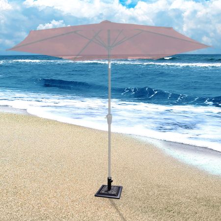 12,4KG Parasolvoet voor Patio Markt Zware Parasolvoet voor buiten Gietijzer parapluhouder voor Tuin Strand