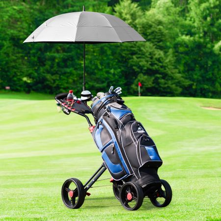 Golfkar 4 Wielen Opvouwbare Golfkar Multifunctionele en Handige Golfkar met Verstelbare Handgreep