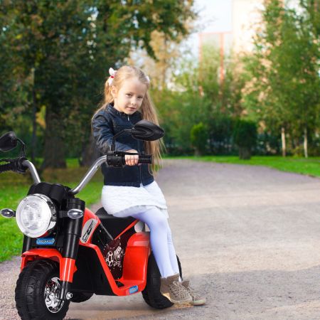 elektrische motorfiets kindermotor elektrische motorfiets met zijwieltjes 57 x 72 x 56 cm rood