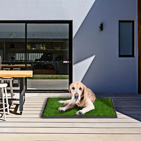 Hond Puppy Huisdier Potty Pad met Kunstmatige Gras Honden Opleiding Toiletpad Gras Oppervlak Draagbare Hond Mat Grasmat