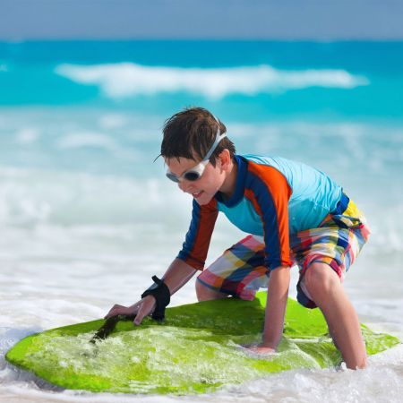 Bodyboard Lichtgewicht Zwembord met EPS-kern en XPE-gezicht voor Strand voor Kinderen en Volwassenen 94 cm / 106 cm Groen
