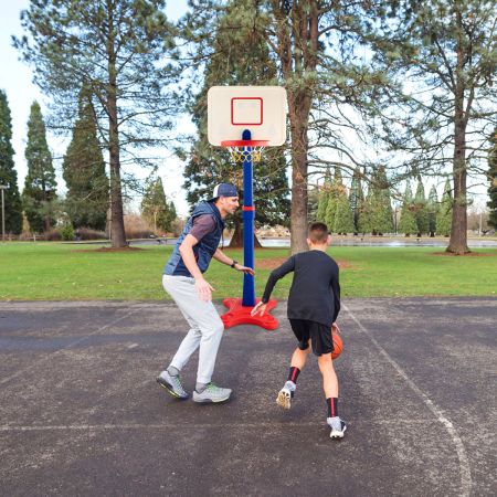 kinderbasketbalstandaard, in hoogte verstelbaar, basketbalring, basketbalsysteem