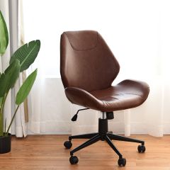 huis-kantoor-en vrije tijd stoel gestoffeerde stoel met wielen & 5 rollende wielen in hoogte verstelbare draaistoel