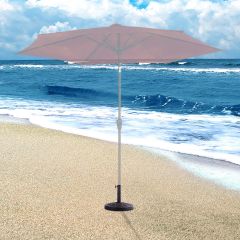 Costway 13,5KG de parasolvoet voor terras markt zware parasolvoet voor buiten gietijzer parasolhouder voor tuin strand klassieke ronde paraplu staand dek veranda