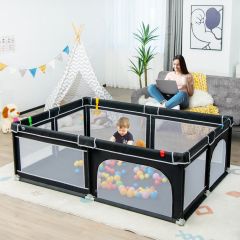 Box Hekwerk Draagbare Baby Speelruimte met 50 Zeeballen 205 x 147 x 68,5 cm