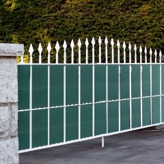 Costway Privacy Fence Panel PVC Fence Fence Fence Cover Privacy Windscherm 35m x 19cm Donkergroen