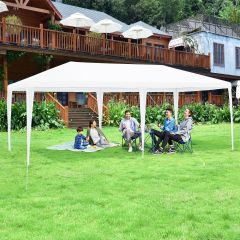 Tuinpaviljoen feesttent met 4 uitneembare zijwanden paviljoen biertent UV-bescherming tuintent incl. draagtas 3 x 6m