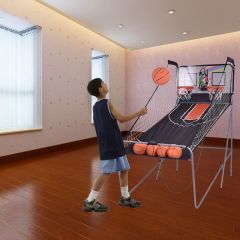 Binnen Elektronische Basketbal Spel Schieten Machine Elektronische Automatische Score Incl 4 Ballen Zwart