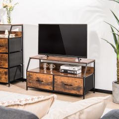 Costway TV-meubel met 3 Lades en Plank in Hout voor Woonkamer 93x39x48.5 cm