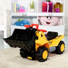 Kinderen Rijden Op Bulldozer Speelgoed Peuter Doen Alsof ze de Bouwvrachtwagen Spelen met Meerdere Geluiden en Opslagruimte