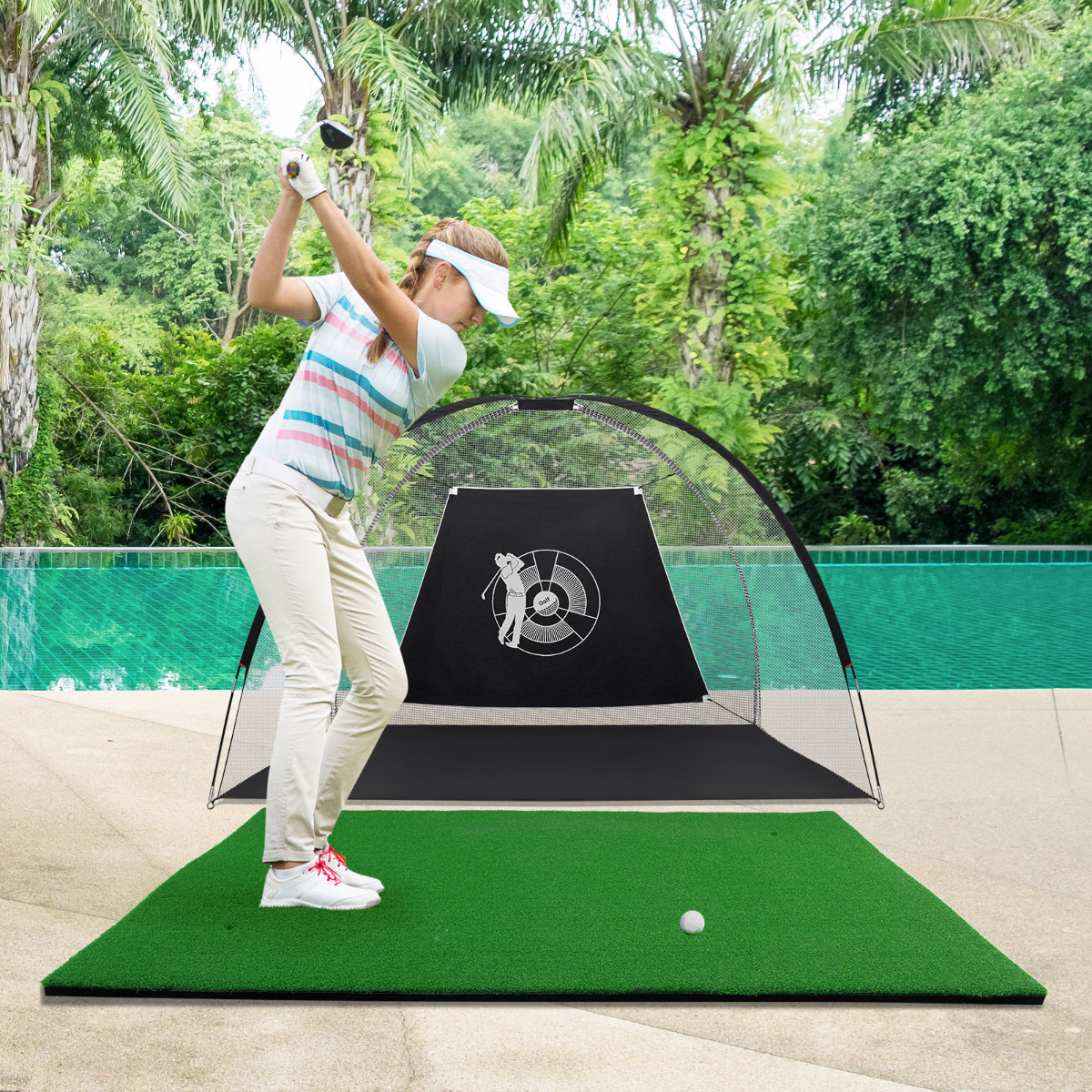Golf Afslagmat Standaard Echt Gevoel Golf Oefenmat Golf Putting Mat 1,5 m x 1 m