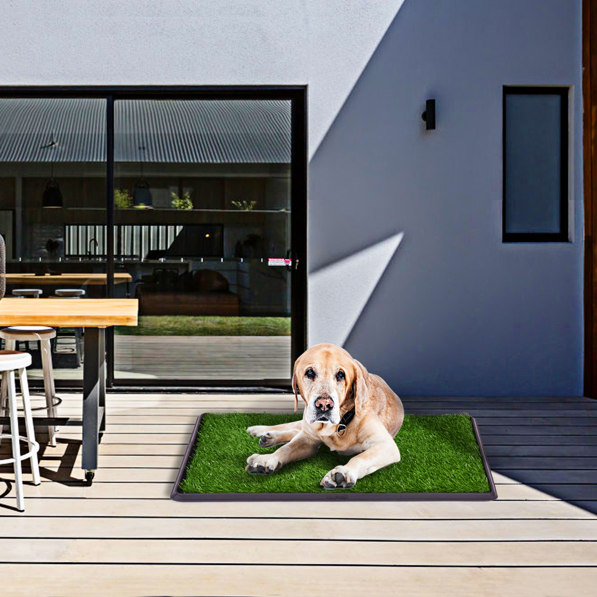 Hond Puppy Huisdier Potty Pad met Kunstmatige Gras Honden Opleiding Toiletpad Gras Oppervlak Draagba